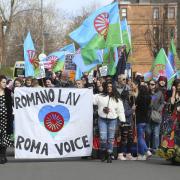 The Roma community and residents of Govanhill celebrated International Roma Day with a march through the streets