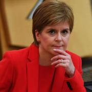 Former first minister Nicola Sturgeon pictured in the Holyrood chamber