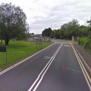 Google Maps view of the entrance to the BAE Systems factory in Monmouthshire