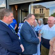 Chris McEleny pictured with Alba leader Alex Salmond
