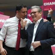 Anas Sarwar pictured beside Keir Starmer at an event in Glasgow last month