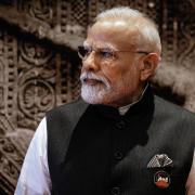 Narendra Modi pictured at the G20 summit in New Delhi last year