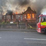 Residents have been urged to stay inside as emergency services tackle the fire