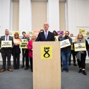 John Swinney speaks in Glasgow last week