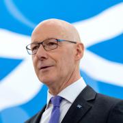 SNP First Minister John Swinney on the General Election campaign trail
