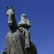 A statue of Robert the Bruce at Bannockburn, where he won a famous victory against England in 1314