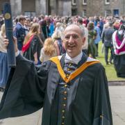 The Thick of It creator Armando Iannucci after receiving an honorary degree from St Andrews University