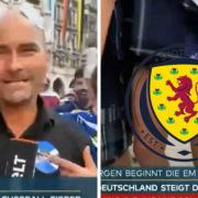 German TV channel Welt was reporting on Scotland fans at the Euros when a kilt was lifted ...