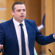 Scottish Conservative leader Douglas Ross during a debate in Holyrood
