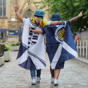 Scotland football fans in the Merchant city ahead of the Euros opener against Germany