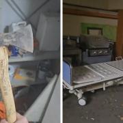 Ryan Bradley and his friends found an axe and hospital beds in their Euros accommodation