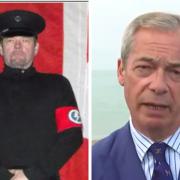 Dozen of candidates from Nigel Farage's Reform are Facebook 'friends' with British fascist leader Gary Raikes (left)