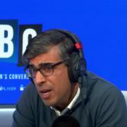 Rishi Sunak during his an LBC radio phone-in ahead of the General Election