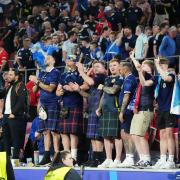 Scotland fans following the Uefa Euro 2024 Group A match at the Cologne Stadium in Cologne