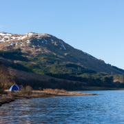 Thomas Hanlan was fishing on the island of Inchtavannach in Loch Lomond on Monday afternoon when he found an eight-foot snake skin in the water