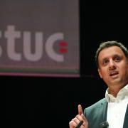 Scottish Labour leader Anas Sarwar speaking at the Scottish Trades Union Congress (STUC) at Caird Hall in Dundee in April