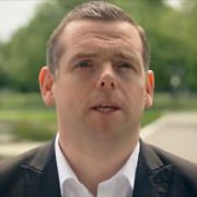 Douglas Ross speaking in the Scottish Tory party political broadcast