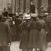 Winston Churchill May 1908 attempts to campaign during a by-election in Dundee Scotland