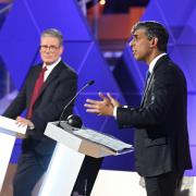 Prime Minister Rishi Sunak and Labour leader Sir Keir Starmer during their BBC Head-to-head debate in Nottingham