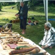 A selection of Maori instruments and crafts