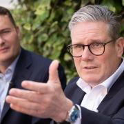 Labour leader Sir Keir Starmer and shadow health secretary Wes Streeting visit Long Lane Surgery in, Coalville, a GP practice in the East Midlands
