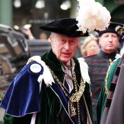 Edinburgh’s Royal Mile  was blocked off the day before the election thanks to a visit from the King