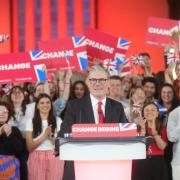 At a victory rally in central London, Sir Keir Starmer said the country could now 'get its future back'
