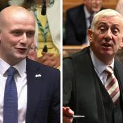 SNP Westminster leader Stephen Flynn (left) and Speaker Lindsay Hoyle