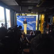 SNP Leader and First Minister John Swinney addresses media at Port of Leith distillery after the UK general election results were confirmed