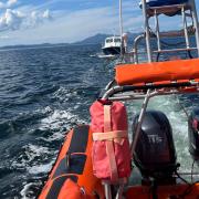 Image shared by Kyle RNLI taken during their first rescue of July 9
