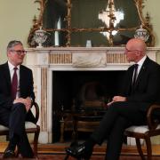 Prime Minister Keir Starmer meeting First Minister of Scotland John Swinney at Bute House, Edinburgh