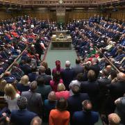 MPs pictured in the House of Commons for the first time since the election