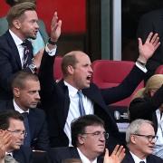 Prince William watched on as England beat Switzerland on penalties at the Euros