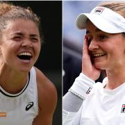 Jasmine Paolini (left) and Barbora Krejcikova battle for the Wimbledon women’s singles title on Saturday (Jordan Pettitt/Aaron Chown/PA)