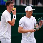 Henry Patten and Harri Heliovaara, right, have progressed into the men’s doubles final of Wimbledon (Mike Egerton/PA)