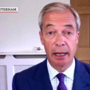 Nigel Farage was interviewed by the BBC after Donald Trump has shots fired at him at a rally