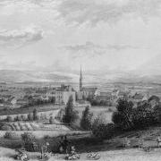 An engraving of Forfar as it looked around 1700. King Charles II had confirmed it as a royal burgh in 1665