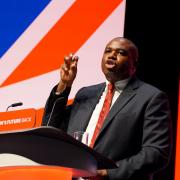 David Lammy speaking at the Labour Party conference in Liverpool