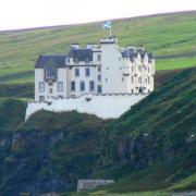 Dunbeath Castle on Scotland's north east coast was on sale for around £25 million