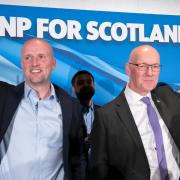 SNP Westminster leader Stephen Flynn (left) and First Minister John Swinney