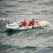 Allan Lipp and Mhairi Ross are halfway through rowing around Great Britain