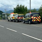 Vehicles rushes to Cloch Road, Gourock