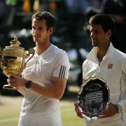 Novak Djokovic and Andy Murray at Wimbledon 2013