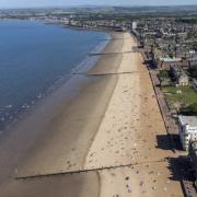 A safety warning was issued for swimmers at a Scottish beach earlier this month