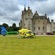 The boy was airlifted by Scotland’s Charity Air Ambulance and was accompanied by his mother