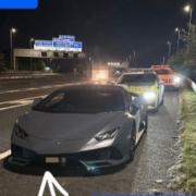 A Lamborghini was seized near Glasgow