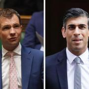 Scottish Tory MP Andrew Bowie (left) and former prime minister Rishi Sunak