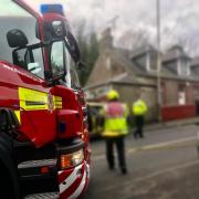 Firefighters spent several hours putting out a blaze in Fife