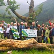 Members celebrate following the launch of the Nevis Nature Network