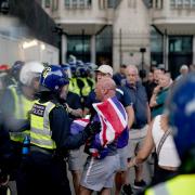 Police clash with protesters in London